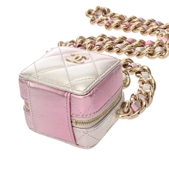 CHANEL Matrasse Mini Chain bag Silver/Pink AP2529 shoulder bag - Picture 5 of 16